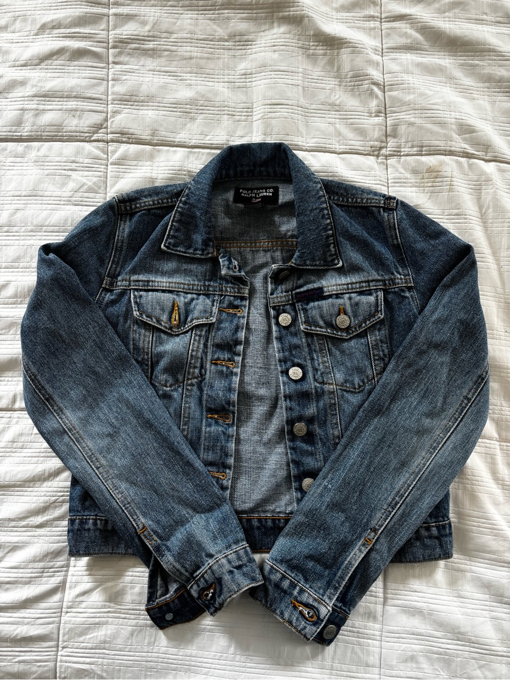 Polo by Ralph Lauren Distressed Blue Denim Jacket